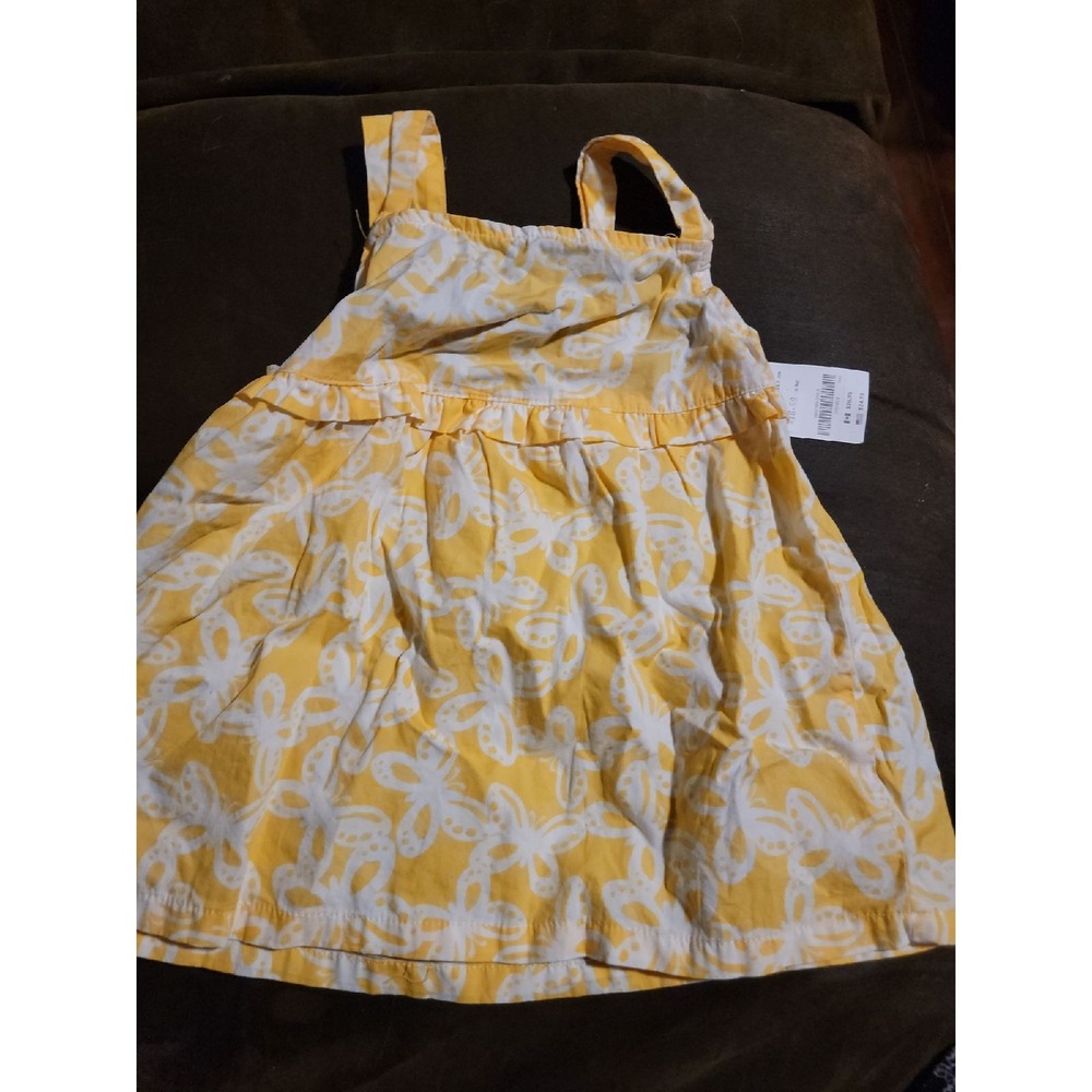 Gymboree yellow and black butterfly tank size 5t nwt